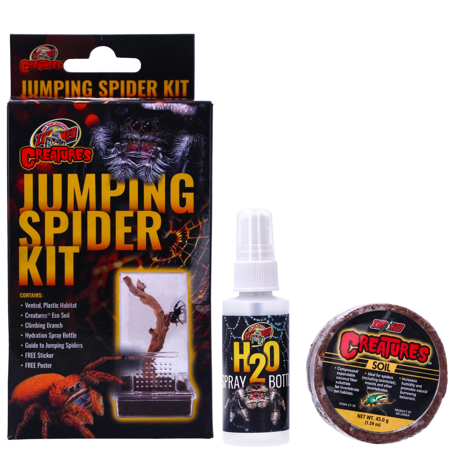 Zoo Med Creatures Jumping Spider Kit – Vertical Vented Habitat