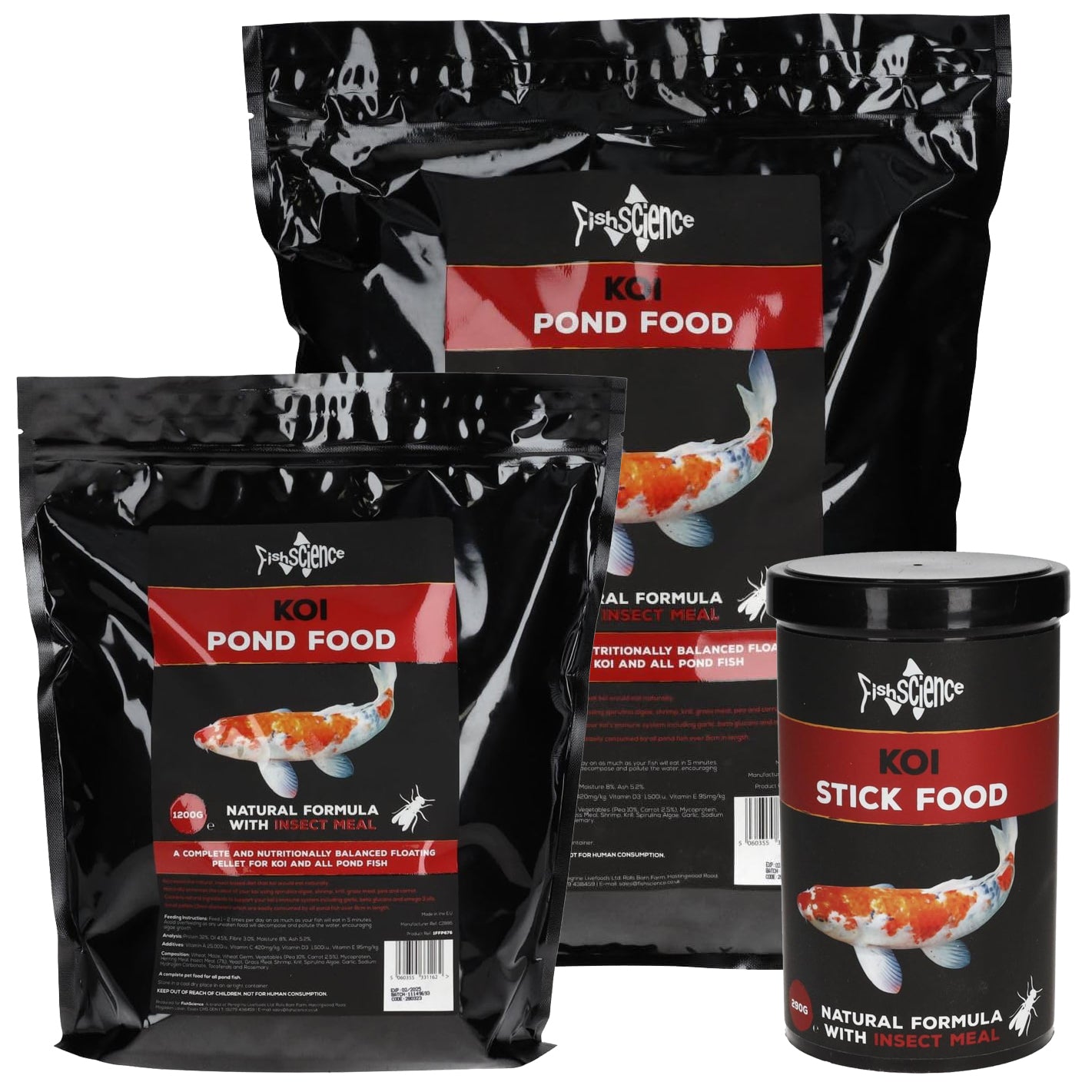 Fish Science Complete Koi Sticks Pond Food