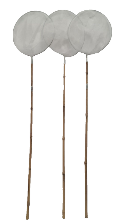 Pond Net Pack of 3 – Bamboo Handle & Steel Frame (115cm)