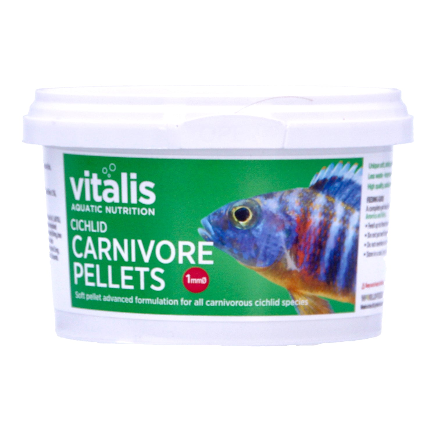 Vitalis Cichlid Carnivore Pellets - 1mm Pellets