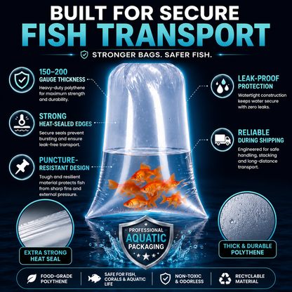 Aquacadabra Puncture-Proof Fish Transport Bags