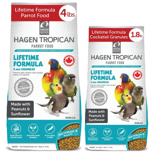 Hari Tropican Cockatiel Lifetime 2mm Granules