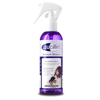 Leucillin Antiseptic Dog Cat Skin Care Solution Spray Instant Germ Killer
