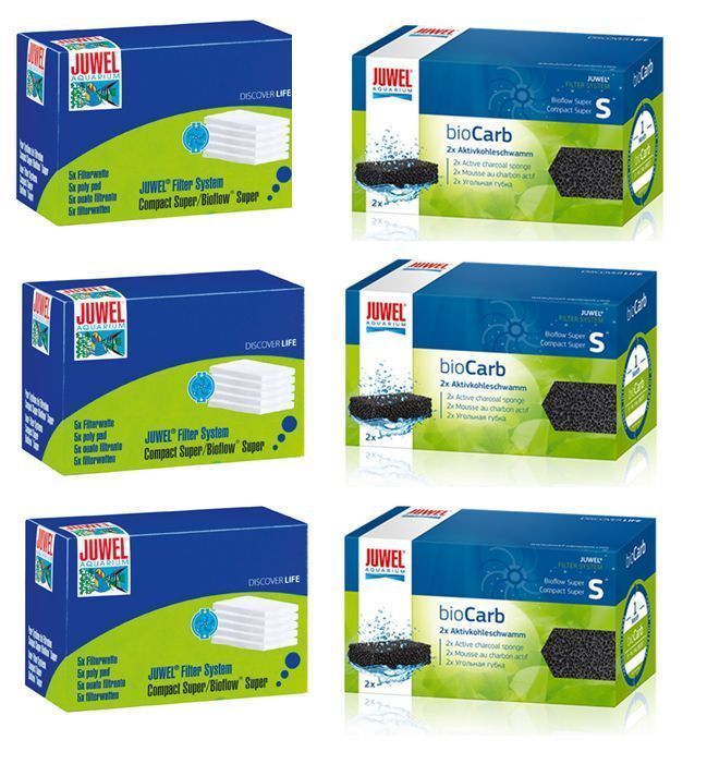 Juwel Poly Pad Biocarb Carbon Sponge Filter Media Rekord Aquarium
