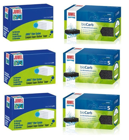 Juwel Poly Pad Biocarb Carbon Sponge Filter Media Rekord Aquarium