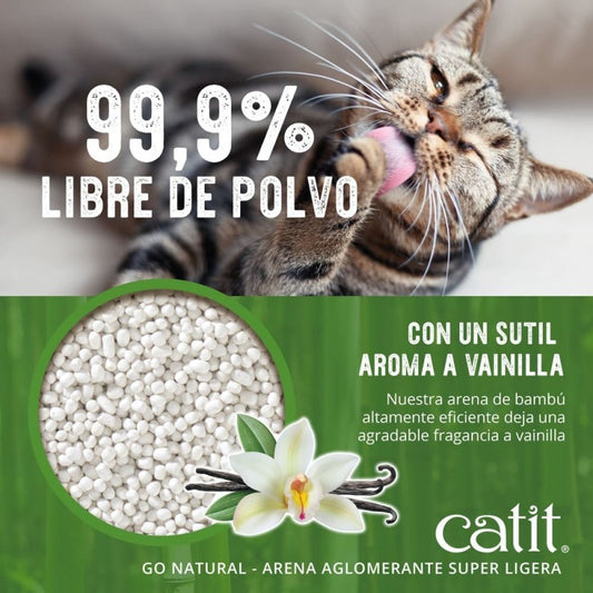 Catit Go Natural Bamboo Litter Vanilla Scented