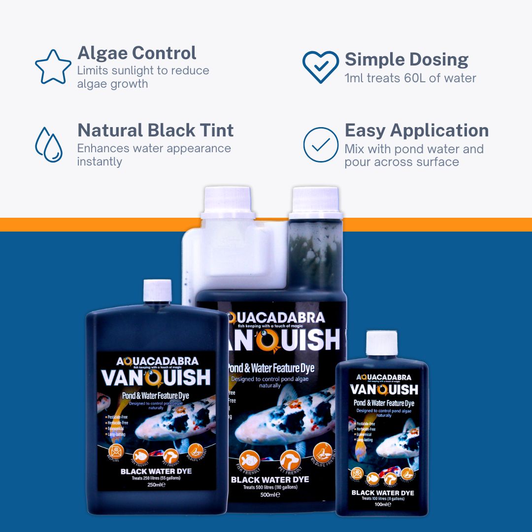 Aquacadabra Vanquish Pond Water Feature Dye Black