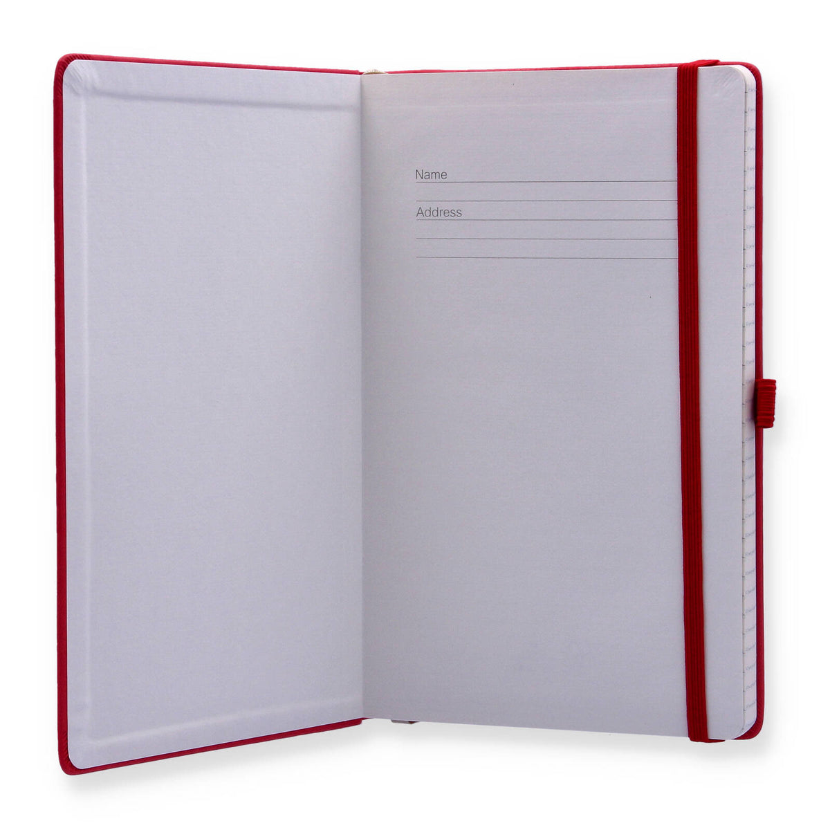 A5 Red Hardback Notebook 124 Lined Pages School Office Work Notepad
