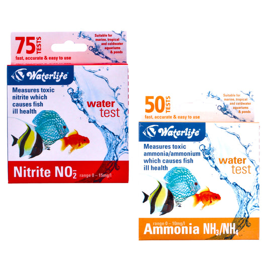 Waterlife Ammonia Test Kit & Nitrite Test Kit Bundle