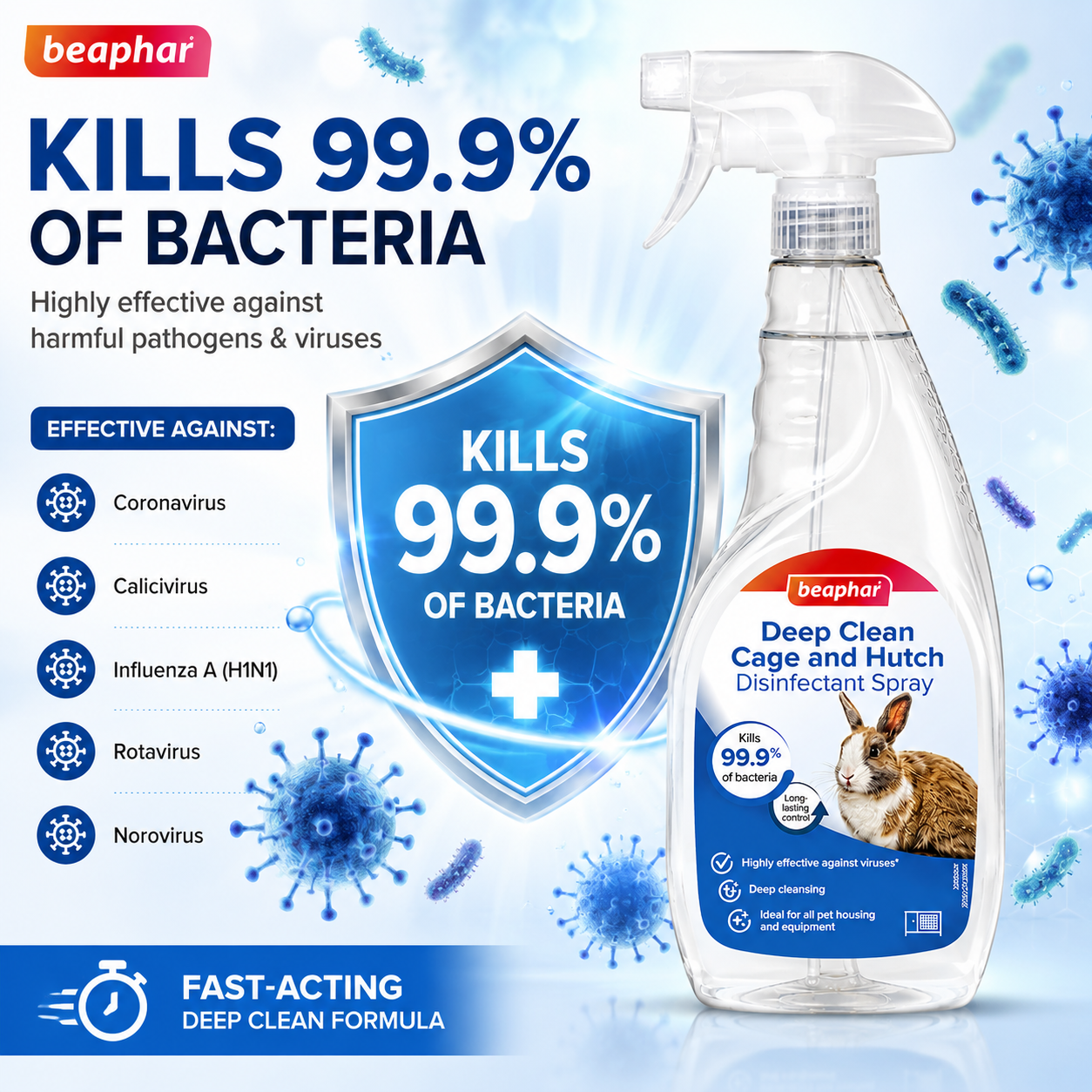 Beaphar Deep Clean  Disinfectant Spray 750ml