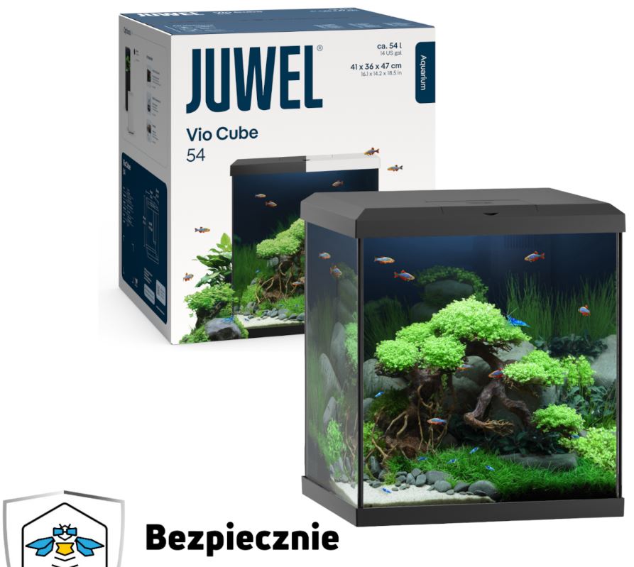 Juwel 54 L Vio Cube Aquarium Fish Tank Set with LED Filter Heater and Cabinet