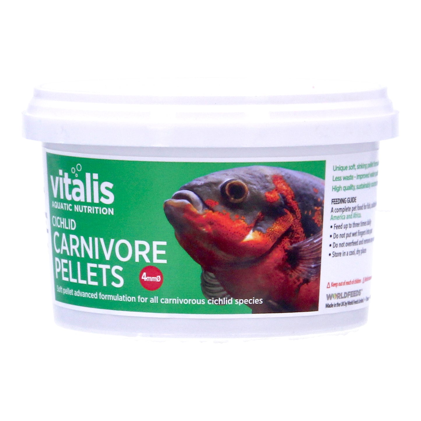 Vitalis Cichlid Carnivore Pellets - 4mm Pellets