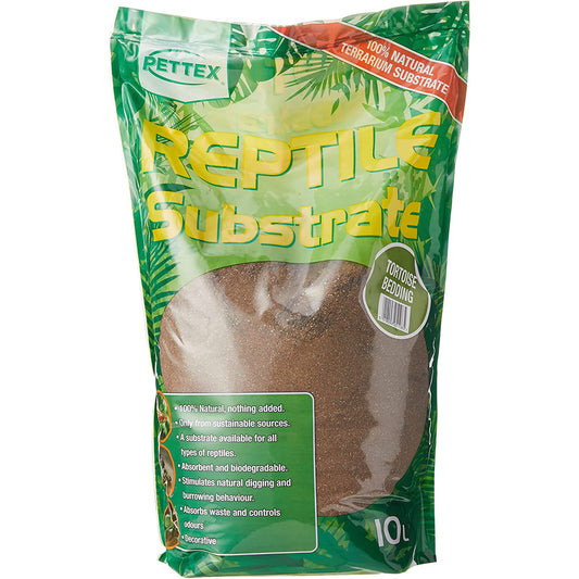 Tortoise Bedding Soil & Sand Substrate with Calcium for Arid Species 10L