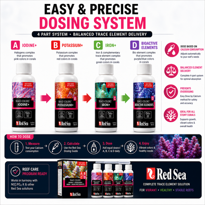 Red Sea Coral Colours 4 x 100ml Complete Set - R22040