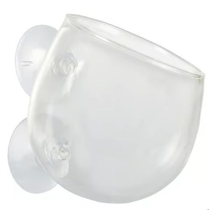 Aqua Della Aquarium Fisht Tank Decoration Plant Cup Glass Clear