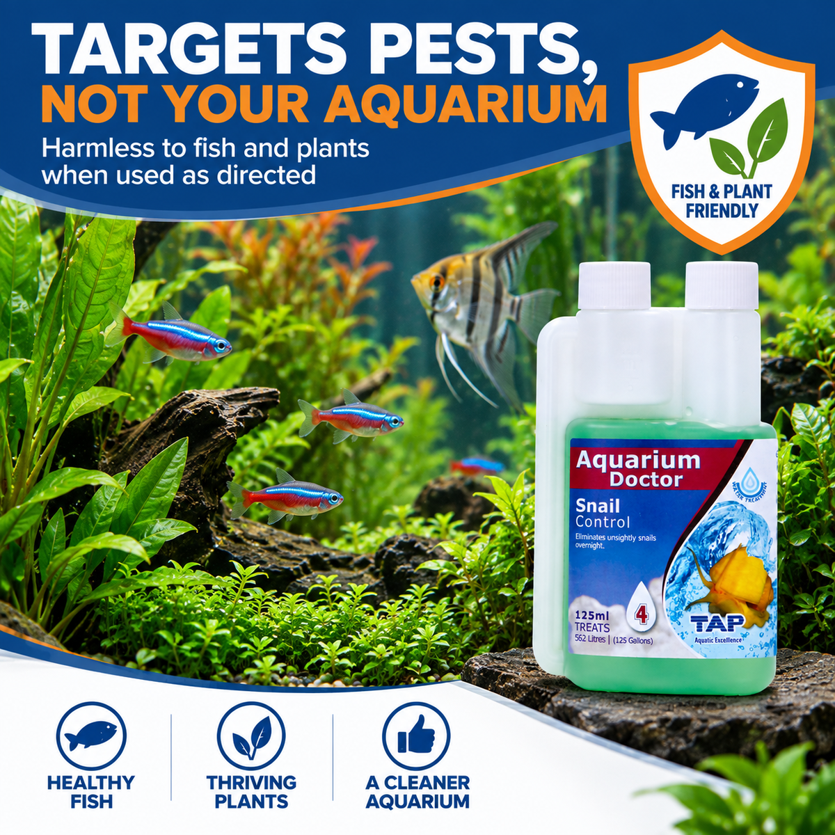 Aquarium Snail Eliminator – Safe for Fish & Plants