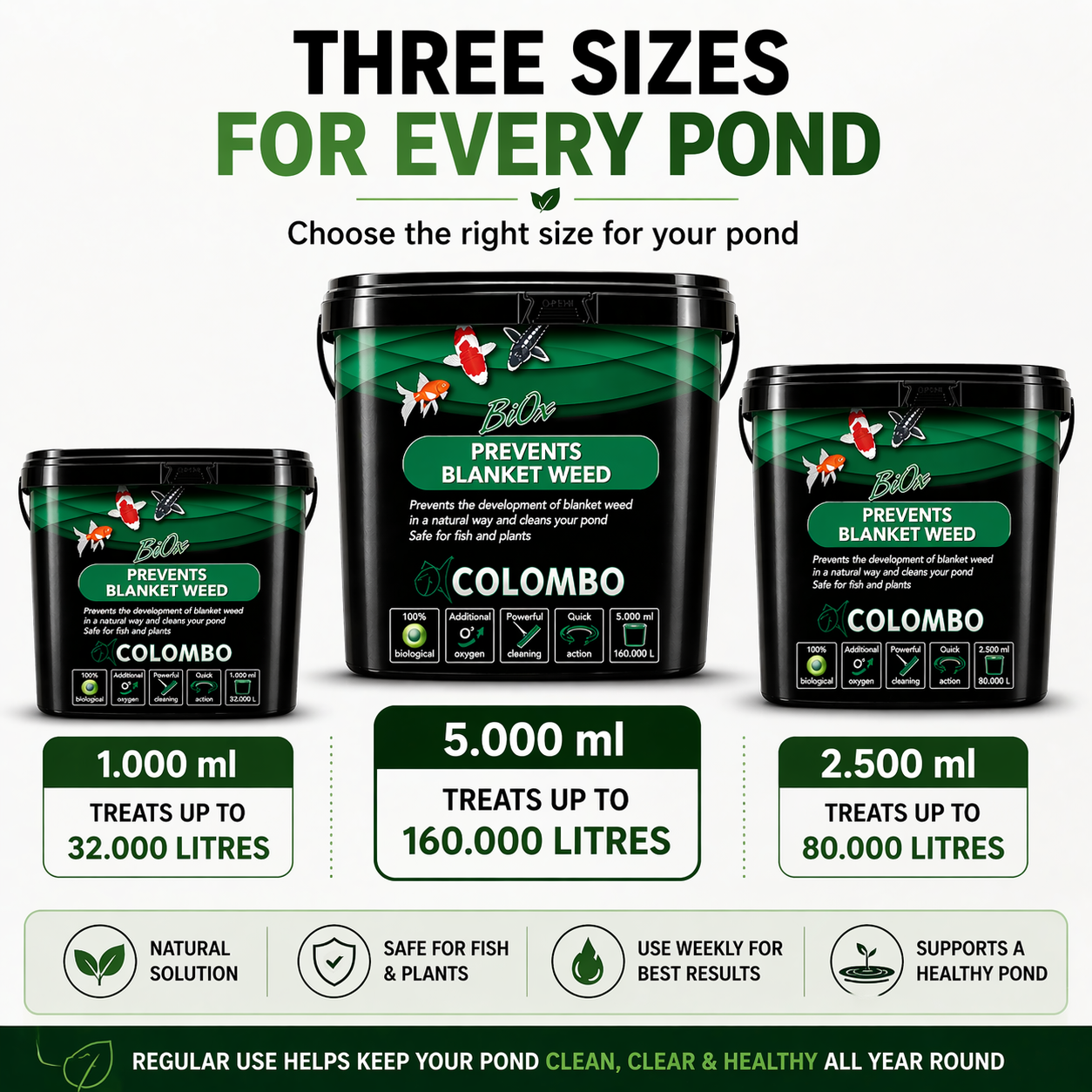 Colombo BiOx Pond Blanket Weed Treatment & Oxygen Booster - Clear Water Care