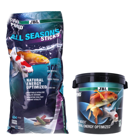 JBL ProPond All Seasons Pond Food Floating Sticks 5.8kg with Storage Bucket