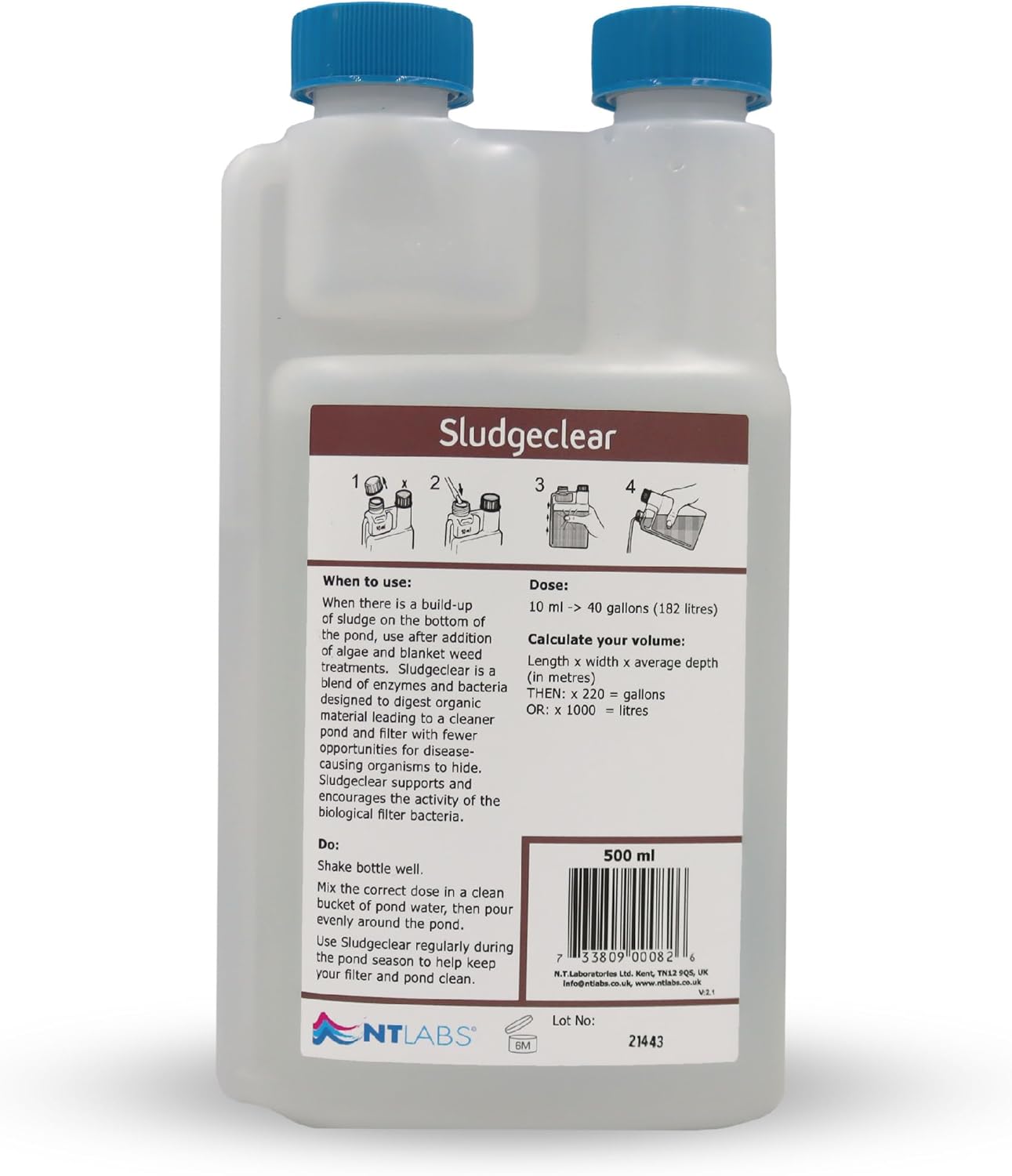 NT Labs Pond Sludge Remover Liquid Bacteria Support
