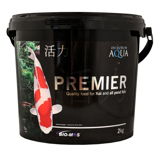 Evolution Aqua Premier Pond Pellets 2kg – Medium Floating Food for Koi