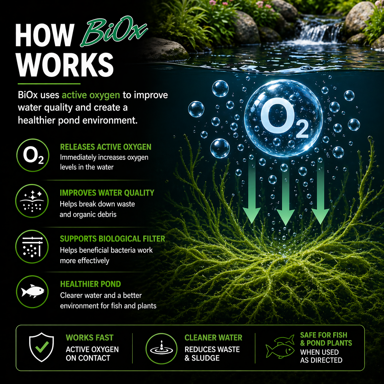 Colombo BiOx Pond Blanket Weed Treatment & Oxygen Booster - Clear Water Care