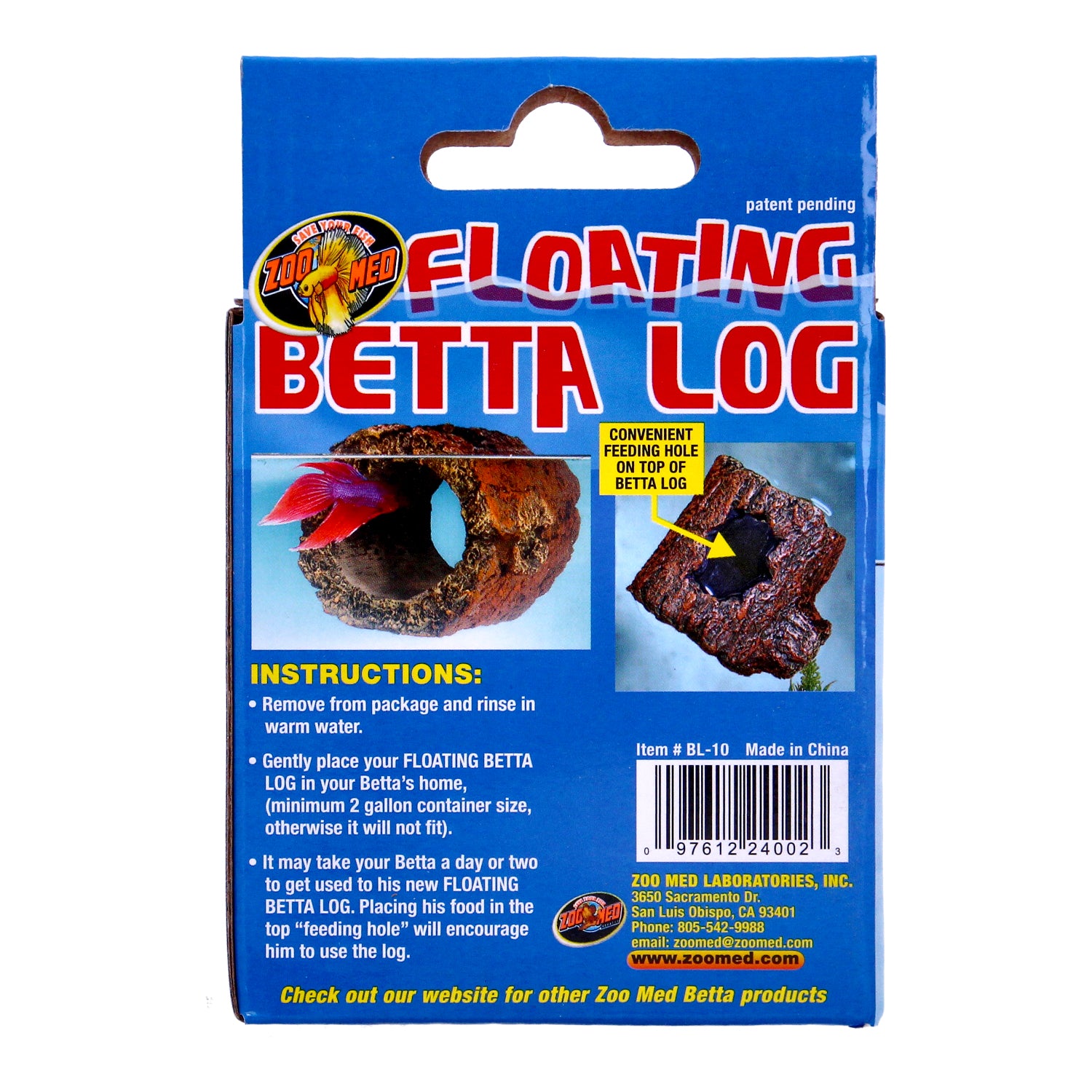 Zoo Med Floating Betta Log