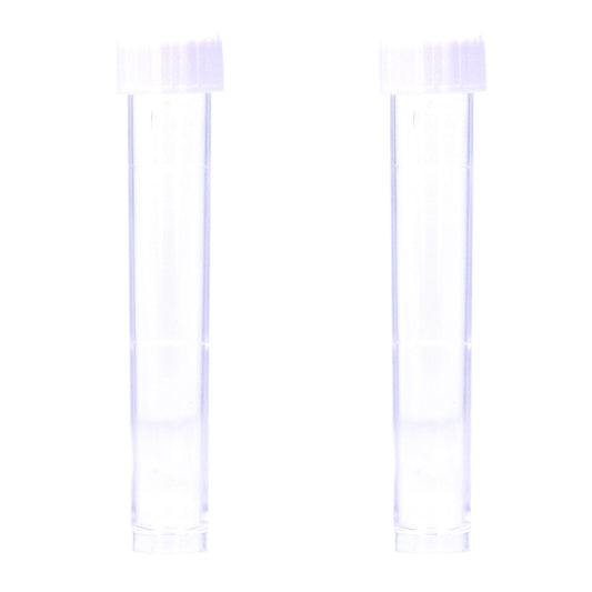 Aquacadabra 10ml Plastic Test Tubes Vials Screw Caps 