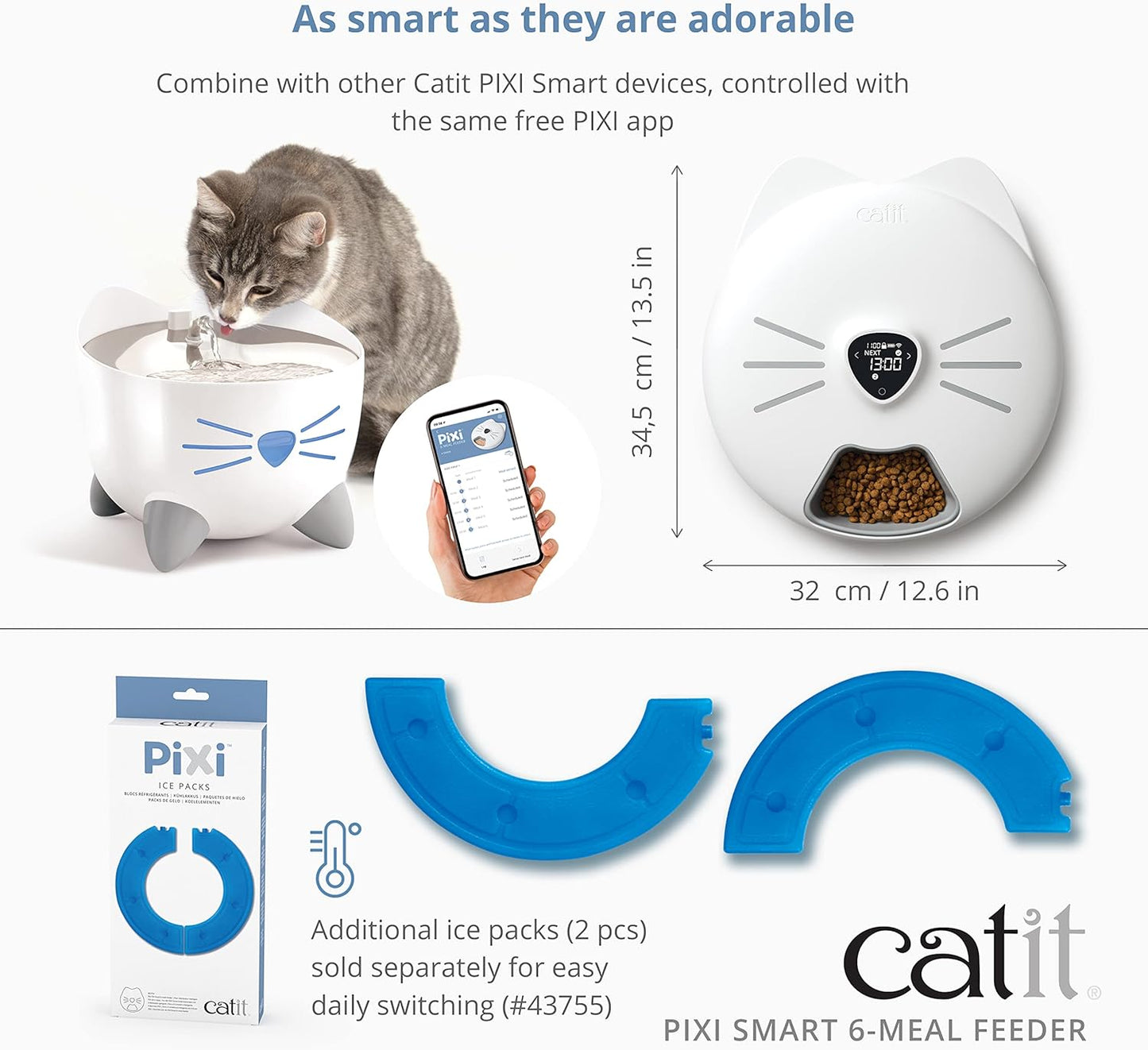 Catit Pixi Smart 6 Meal Feeder