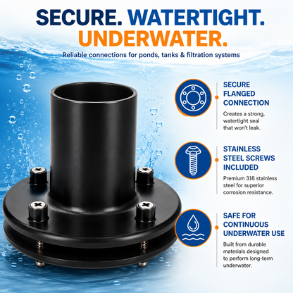 1.5" Flange Pond Connector Solvent Weld