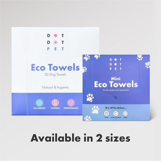 DotDotPet Mini Eco Dog Quick-Dry Biodegradable  Towels 