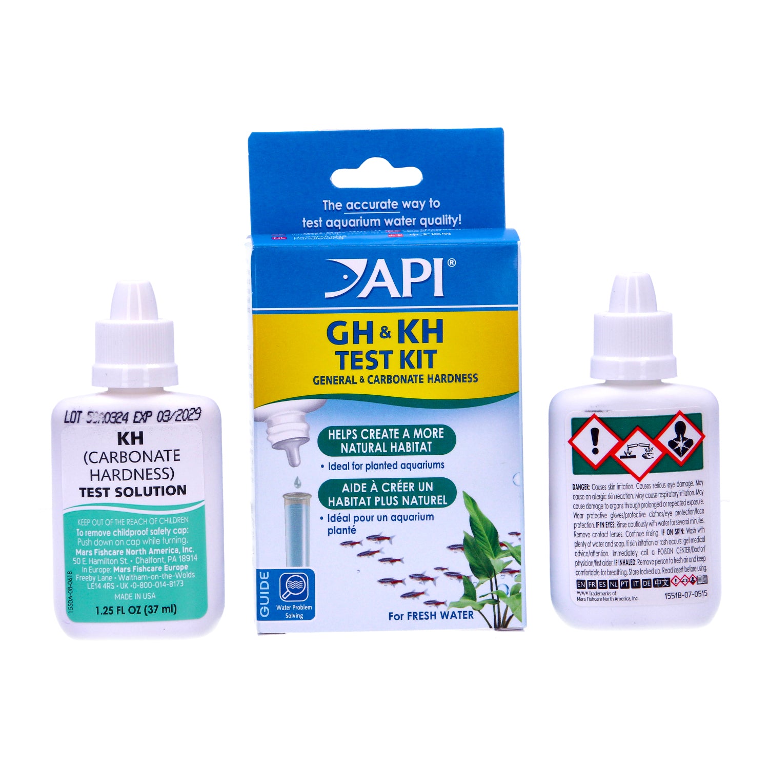 GH & KH Aquarium Water Test Kit Freshwater Hardness Testing