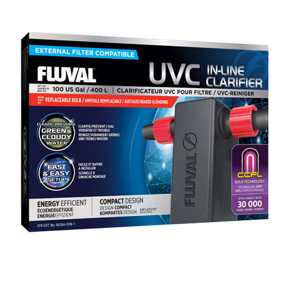 Fluval In-Line 3W UVC Clarifier 2024