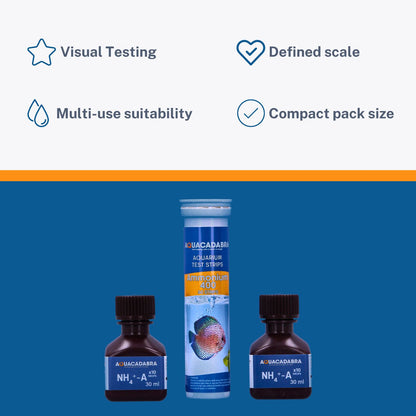 Aquarium Ammonium 400, 50 Strips Water Test Kit