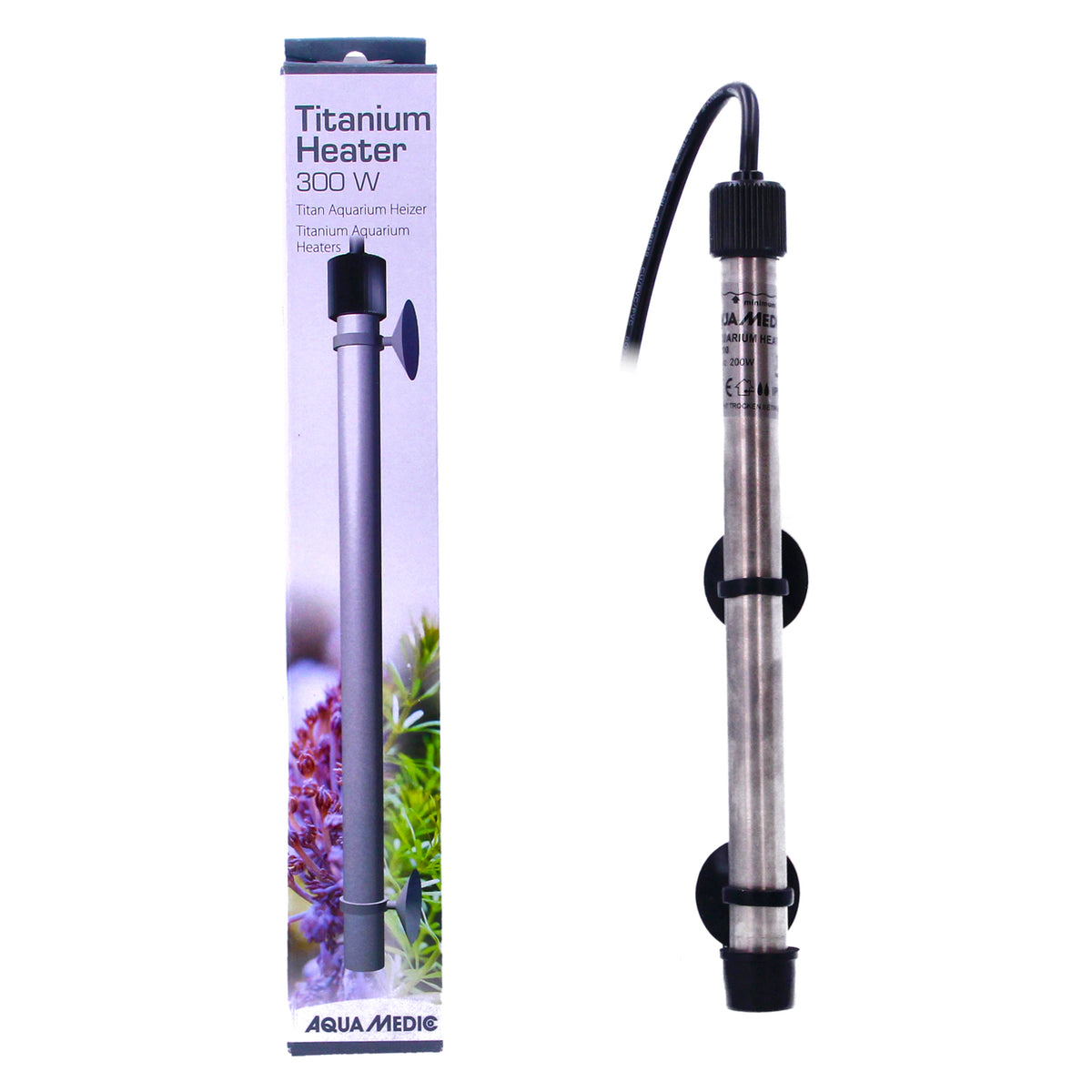 Titanium Aquarium Heater 300W Fish Tank Heating Element Used Original Box
