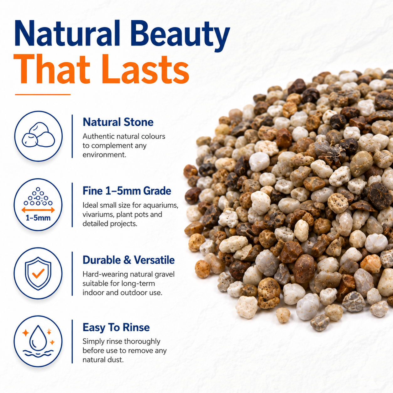 Aquacadabra 25Kg Multi-Purpose Natural Pea Gravel