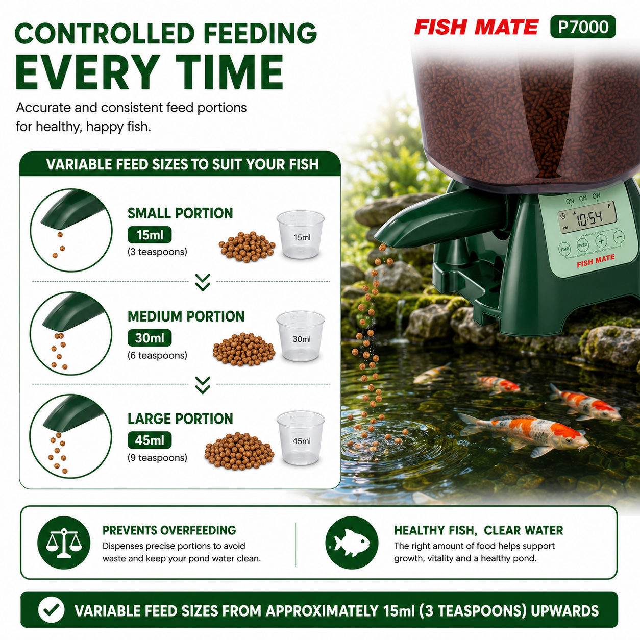 Fish Mate P7000 Pond Fish Feeder