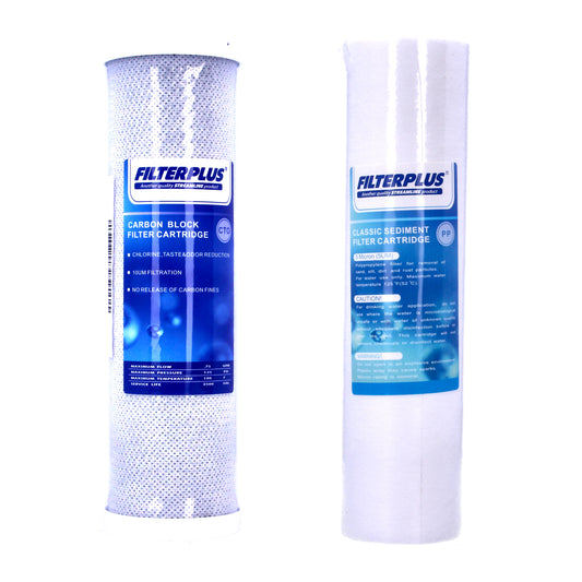 D-D 10" RO Carbon & Sediment Replacement Filters Reverse Osmosis Set
