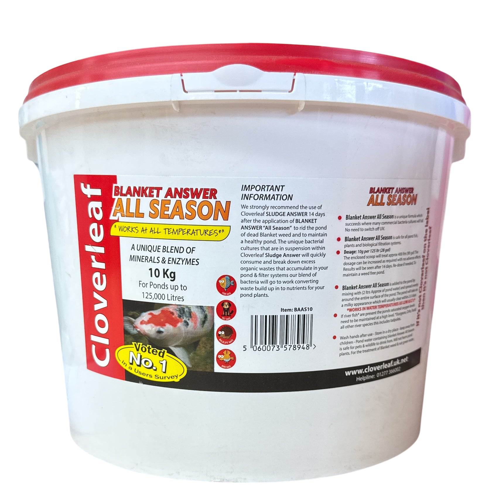 Cloverleaf Blanket Answer All Season Blanket Weed Treatment Pond