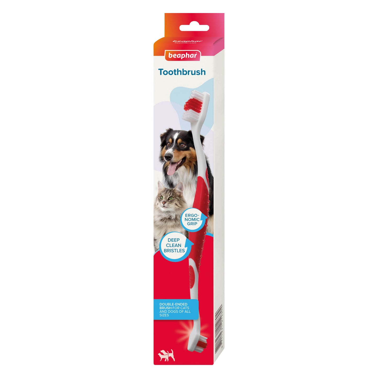 Beaphar Dual-Head Pet Toothbrush for Cats & Dogs