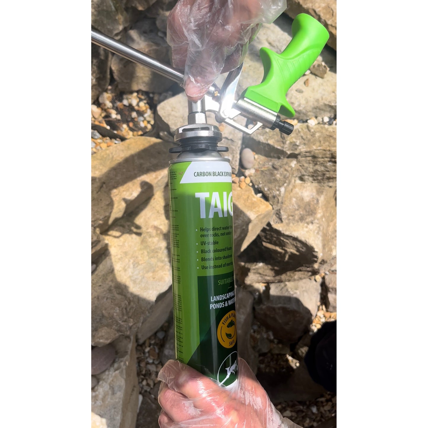 Taiga Gun Applied Black PU Expanding Foam 750ml