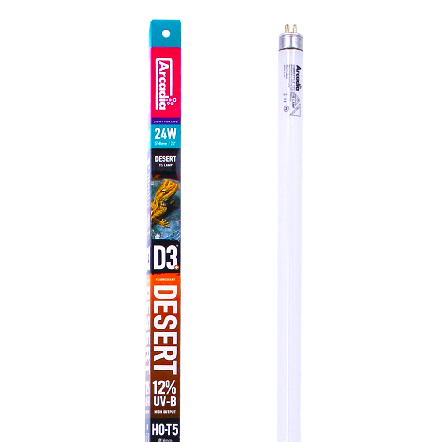 Arcadia D3+ T5 Desert Lamp Bulbs 12% UVB