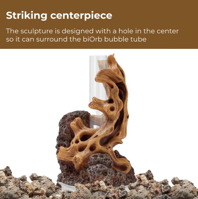 Aquarium Fish Tank biOrb Decor Set 30L Wood On Stone 