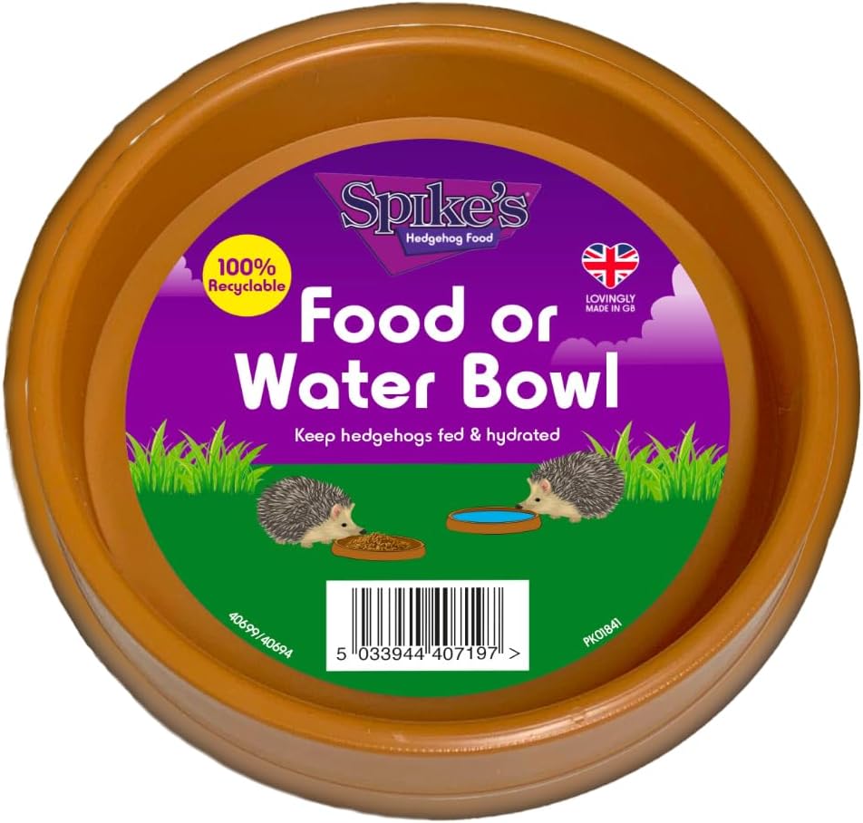 Spikes Hedgehog Food or Water Bowl Keep Hedgehogs Fed & Hydrated