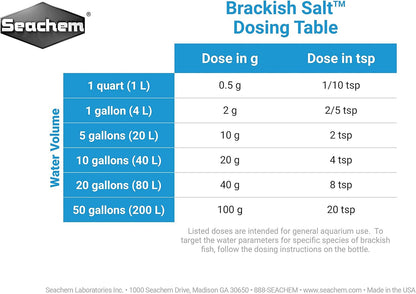 Seachem Brackish Aquarium Fish Tank Salt 