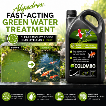 Colombo Algadrex Green Water Treatment – Fast Acting Pond Algae Control