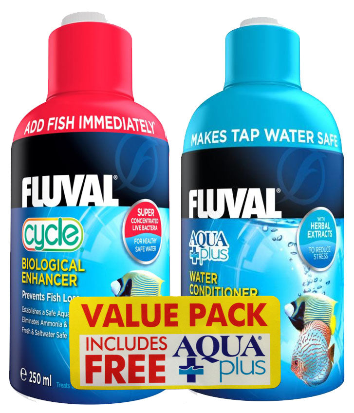 Fluval Cycle and Aquaplus Water Treatment Pack 250 ml