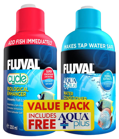Fluval Cycle and Aquaplus Water Treatment Pack 250 ml