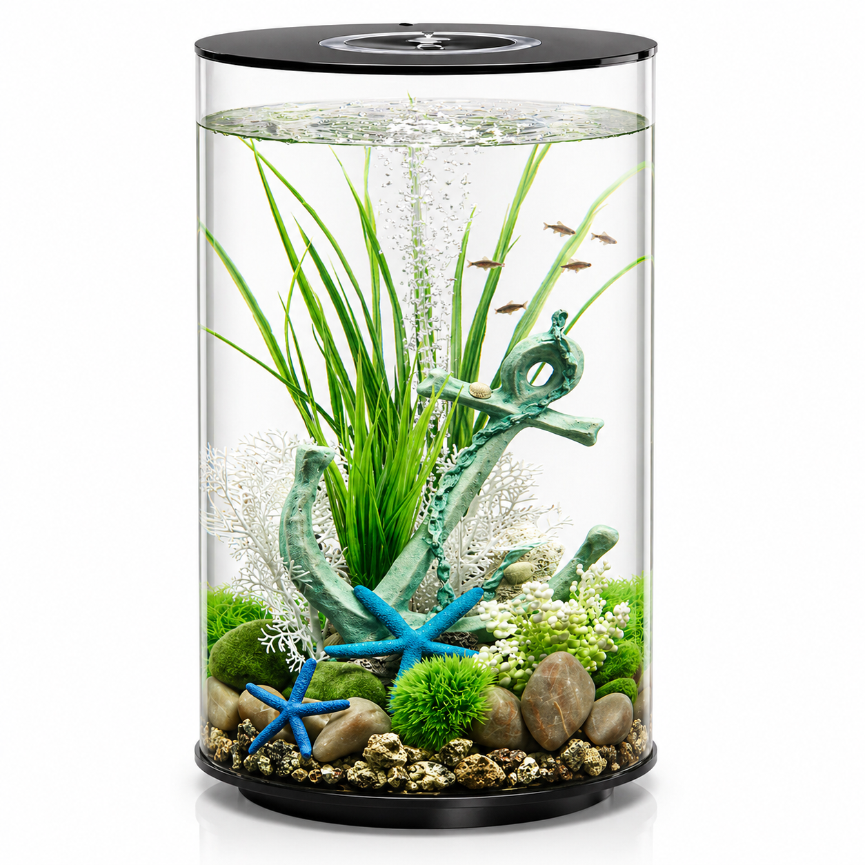 biOrb Tube 30L MCR LED Aquarium | Black/White