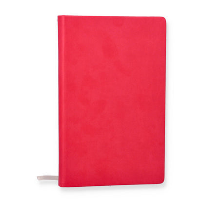 A5 Red Hardback Notebook 124 Lined Pages School Office Work Notepad