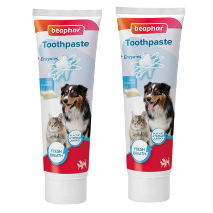 Beaphar Pet 2x Toothpaste with Enzymes for Cats & Dogs